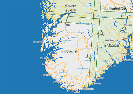 Норвегия Топографическая карта 1:20,000 для Garmin